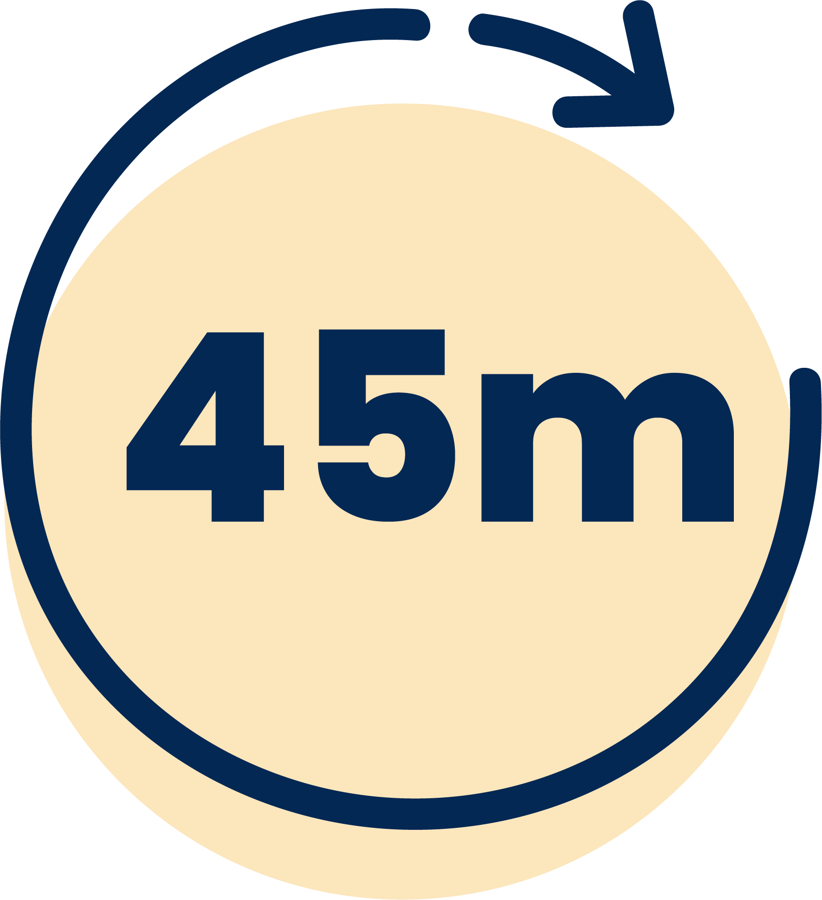 60 minutes icon illustration