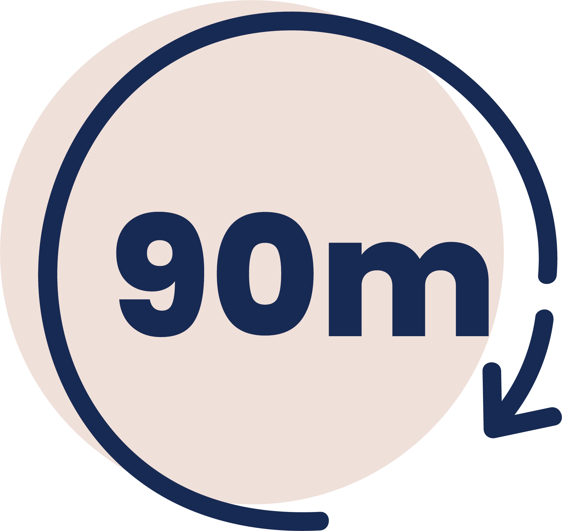 90 minutes icon illustration