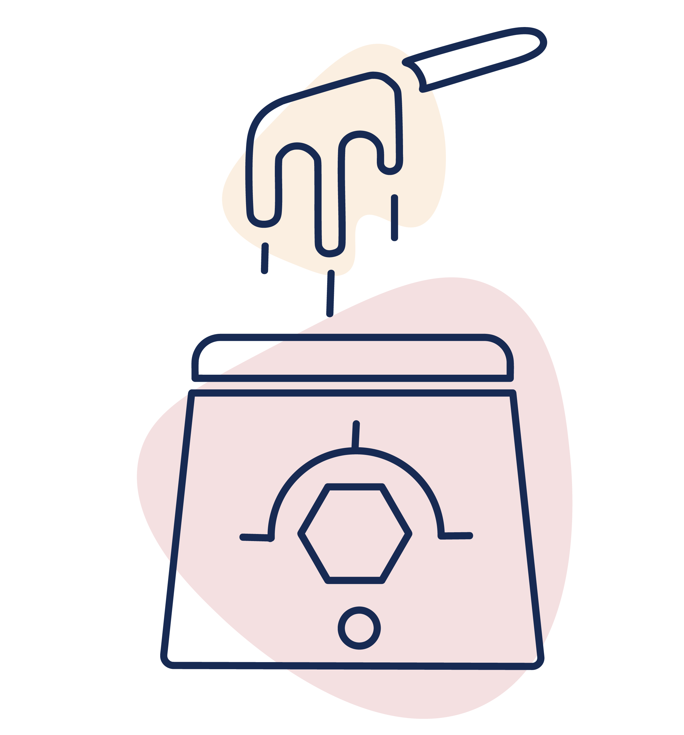 illustration of an ear with ear seeds