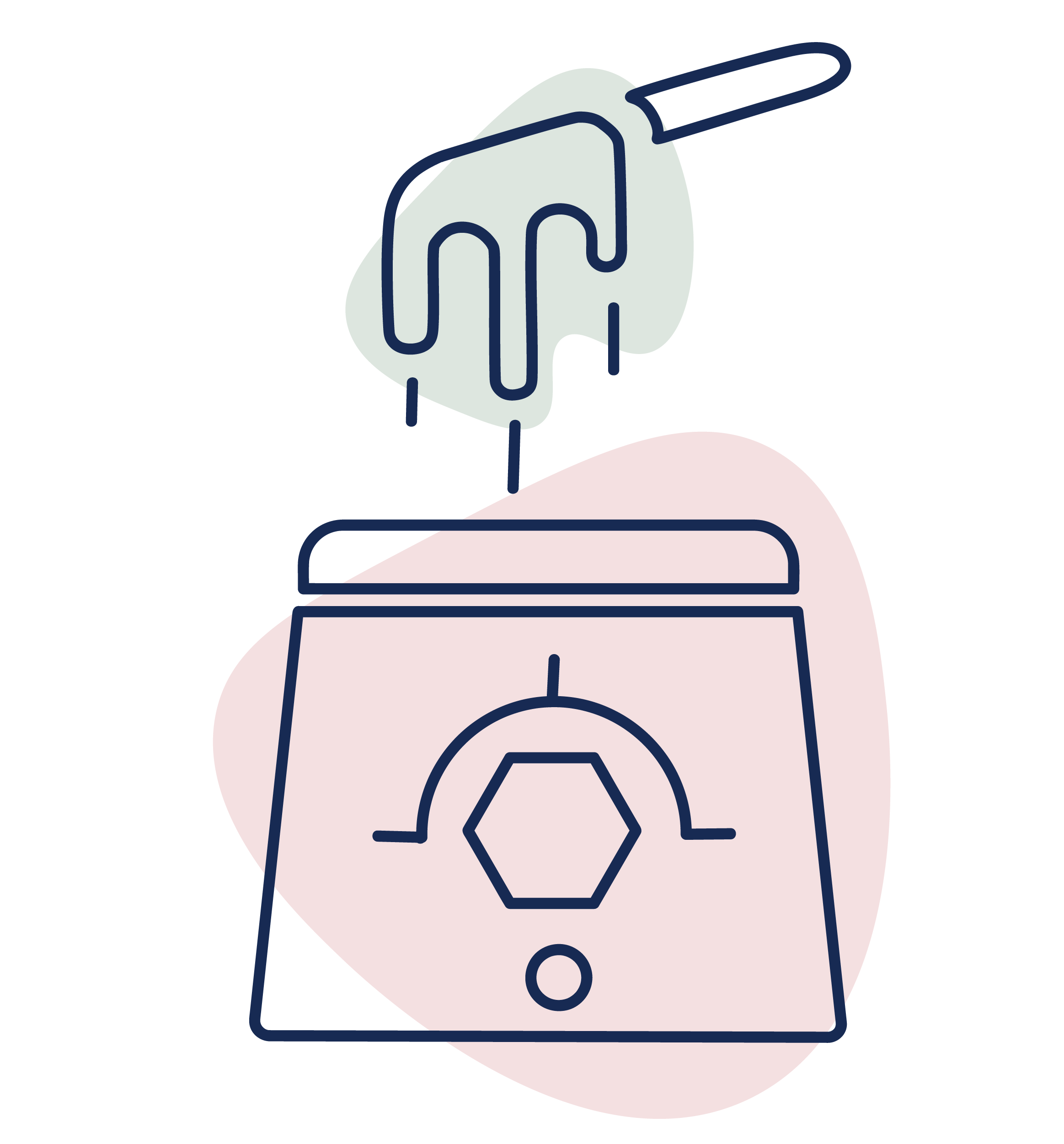illustration of an ear with ear seeds