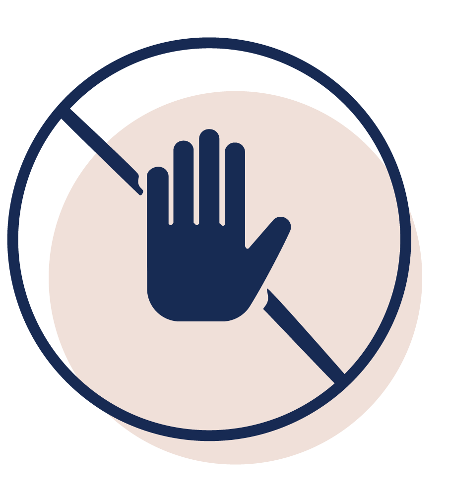 icon of right to refuse service