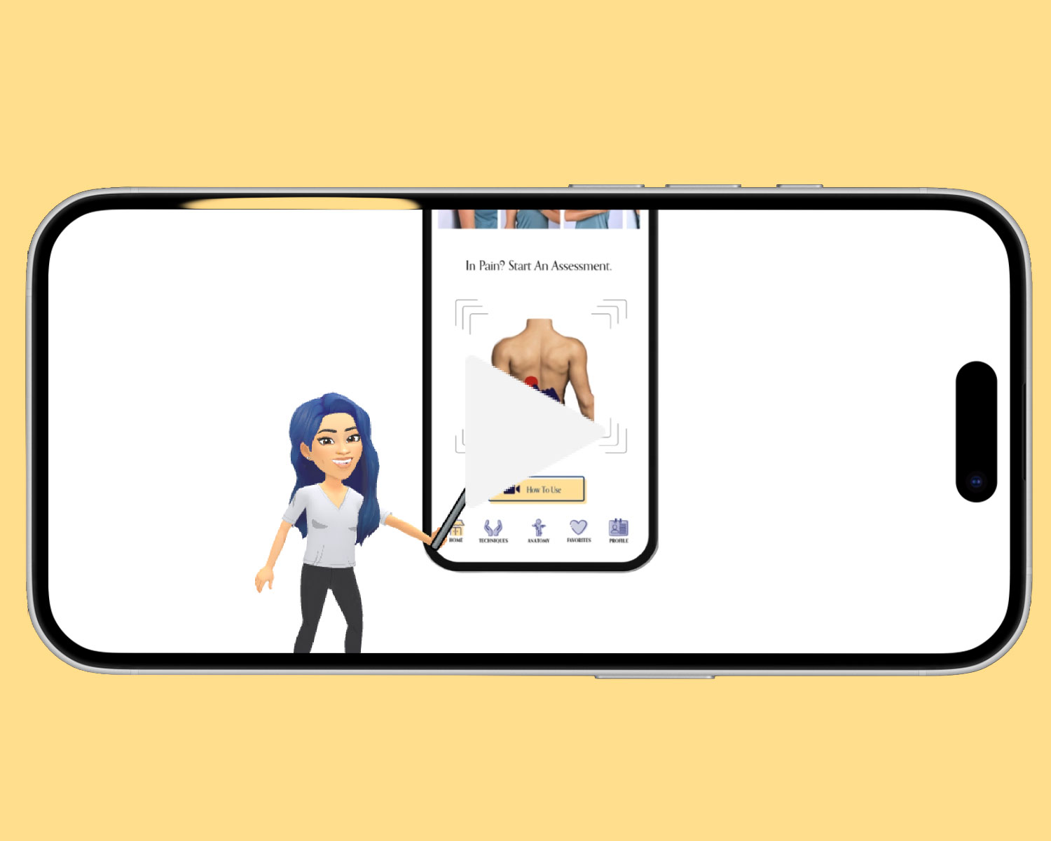 an image of guided massage app