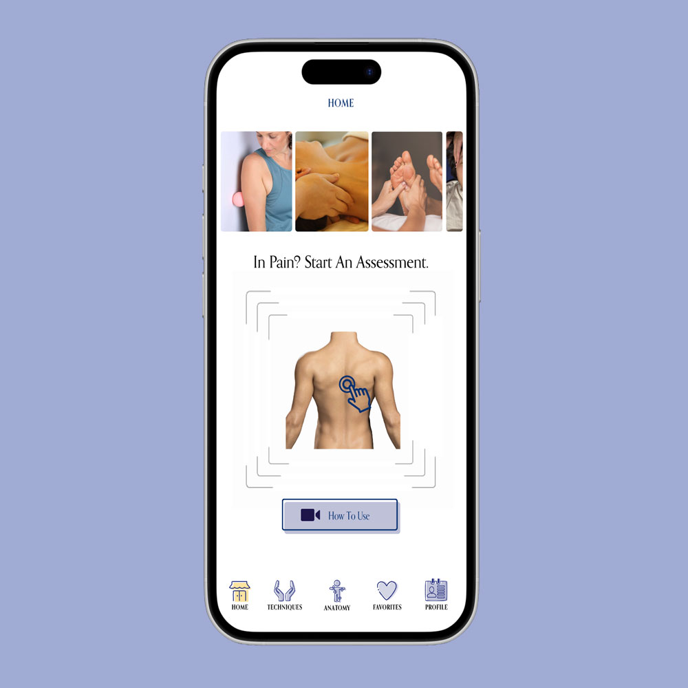 an image of guided massage app