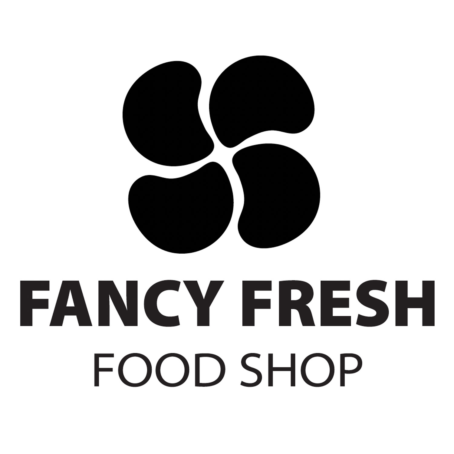 image of Fancy Fresh Food Shop logo as a top of a blender