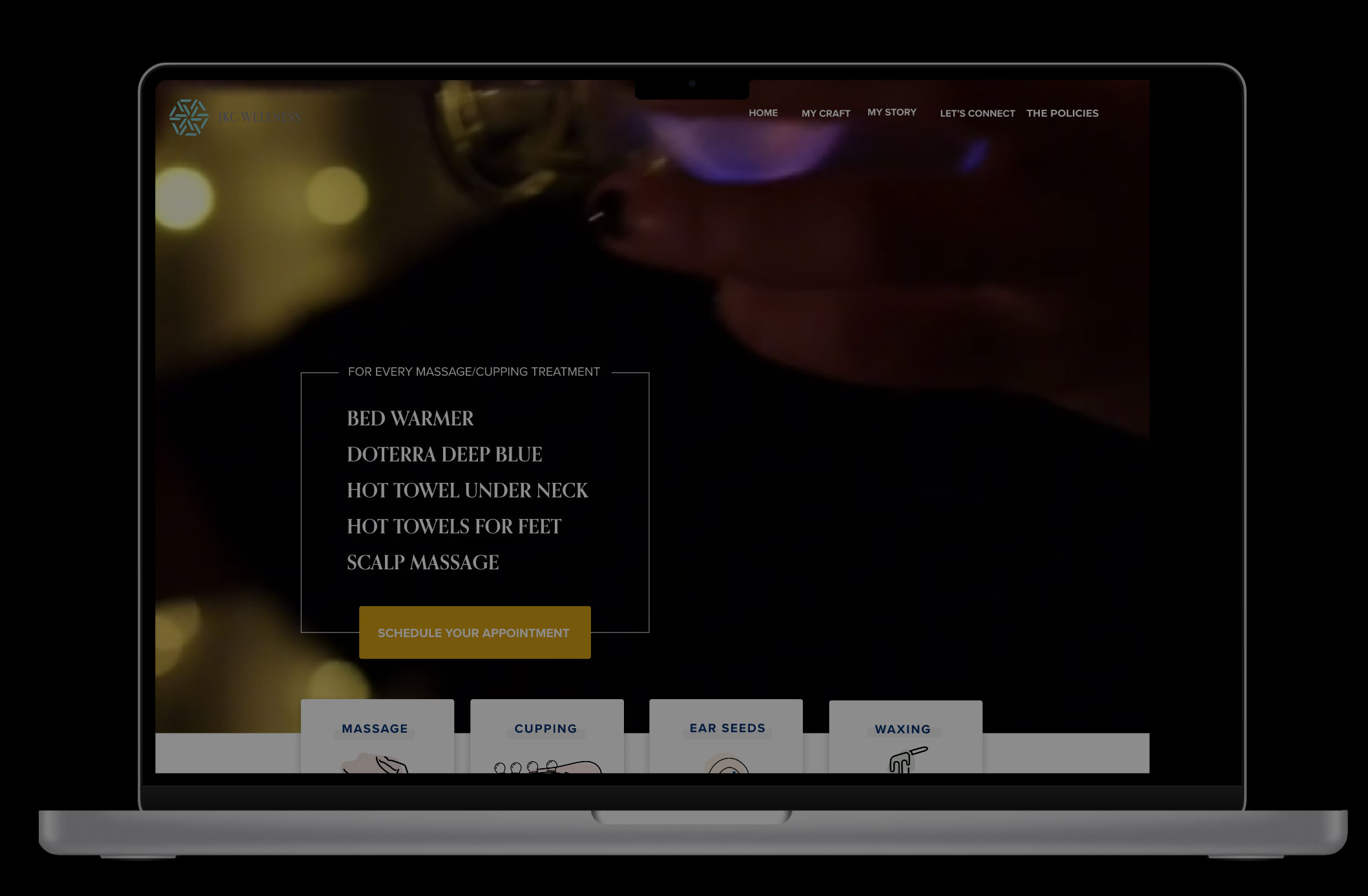JKC Wellness landing page
