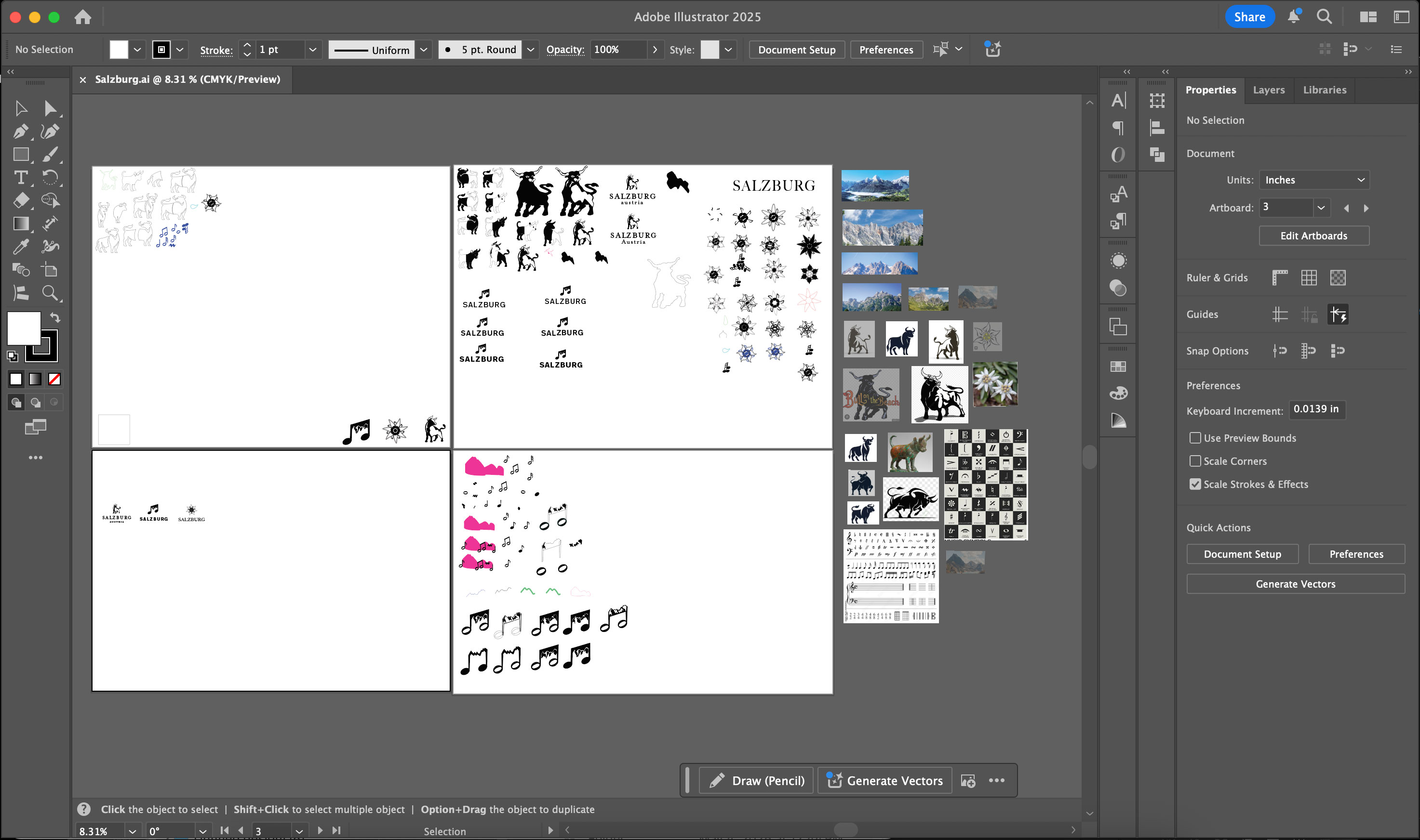 Sketches of Salzburg logo