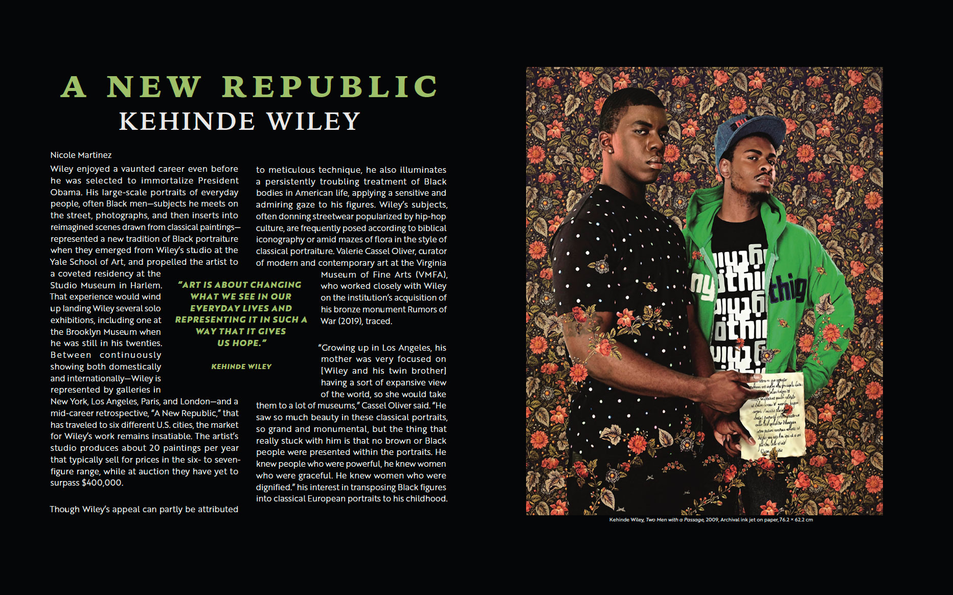 an image of a magazine layout