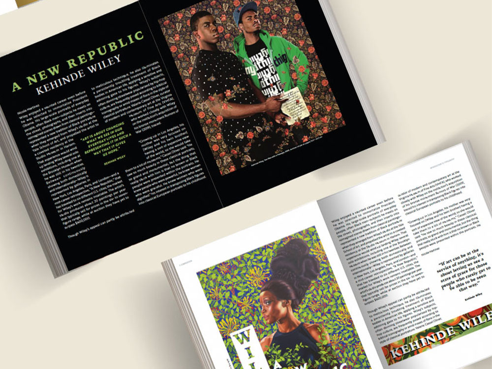 an image of a magazine layout