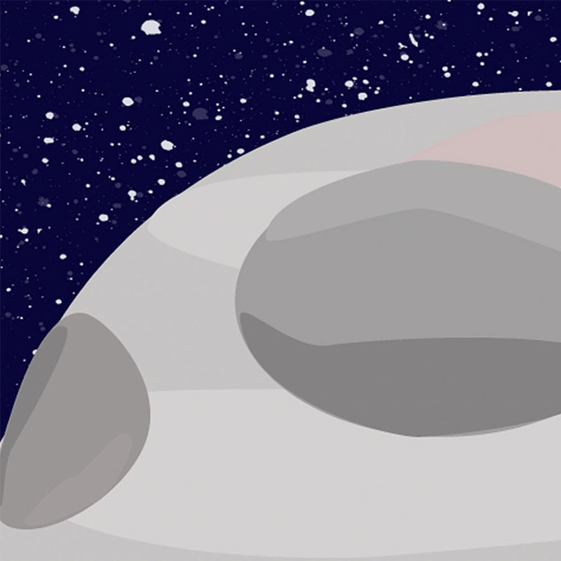 illustration of the moon